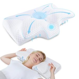 Stomach sleeper pillow HOMCA Orthopedic, memory foam