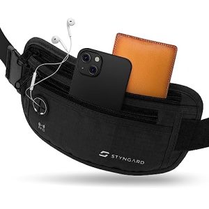 Bolsa de cintura STYNGARD Proteção RFID plana à prova de roubo