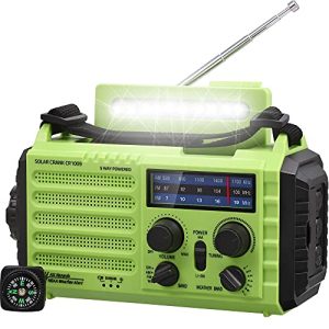 Radio de chantier Mesqool AM/FM/SW radio à manivelle, portable