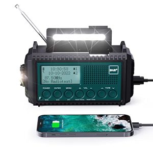 Radio de chantier Mesqool radio à manivelle DAB+/DAB/UKW