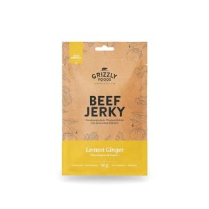 Beef Jerky Grizzly Snacks, German beef