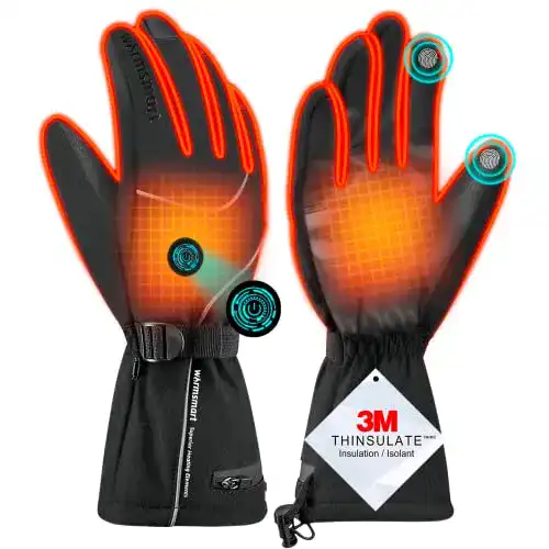 Beheizbare Handschuhe für Herren und Damen – Wiederaufladbare Skihandschuhe