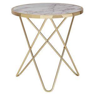 Table d'appoint FineBuy meuble pour se sentir bien, marbre design