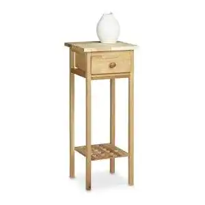 Beistelltisch relaxdays telefontisch walnuss ca 60 x 25 x 25 cm