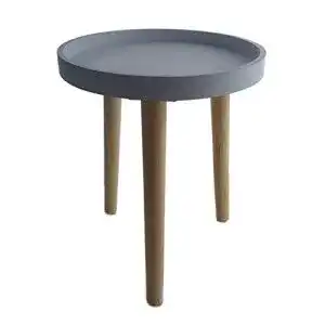 Beistelltisch spetebo deko holz tisch 36x30 cm grau klein