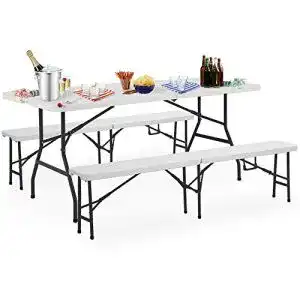 Bierzeltgarnitur casaria 180 cm klappbar kunststoff