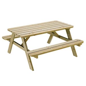 Bierzeltgarnitur PLATAN ROOM Picknick Sitzgruppe aus Holz