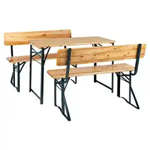 Bierzeltgarnitur stagecaptain bbdl 119 hirschgarten mit lehne