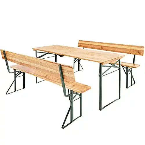 Bierzeltgarnitur tectake für Garten und Feste