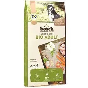 Bio hundefutter bosch tiernahrung hpc bio adult huehnchen