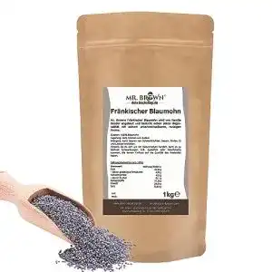 Blaumohn mr brown 1kg fraenkischer mohn rohkostqualitaet
