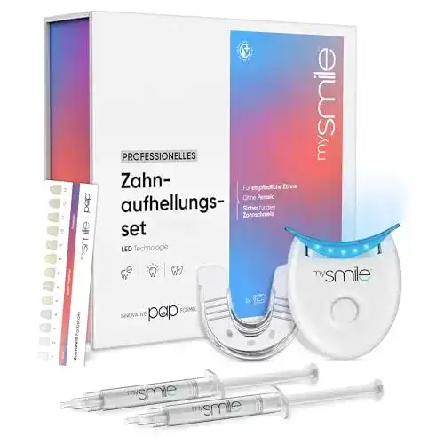 mysmile Zahnaufhellungsset mit LED Licht für effektive Zahnaufhellung