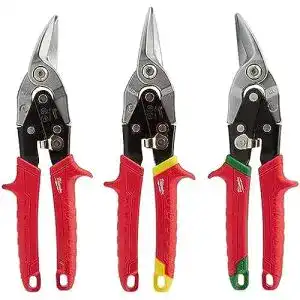 Blechscheren milwaukee metal snips triple pack left right