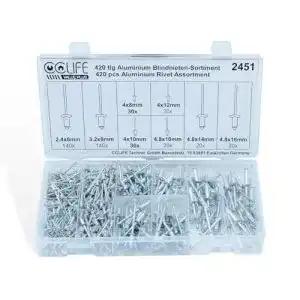 Blindnieten cclife 420 tlg alu sortiment popnieten set