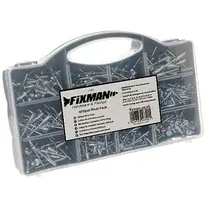 Blindnieten fixman 514633 sortiment 650 tlg grey