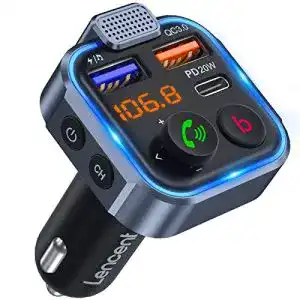 Bluetooth adapter auto lencent fm transmitter bluetooth v5 3