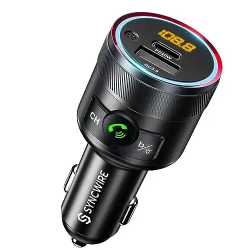 Bluetooth Adapter Syncwire 5.1 FM Transmitter für Autos