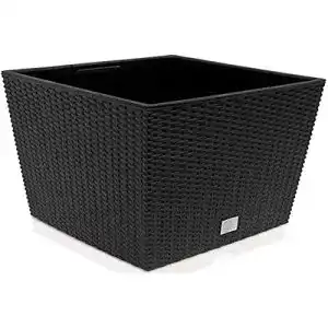 Blumentoepfe prosperplast quadratisch blumentopf rattan optik