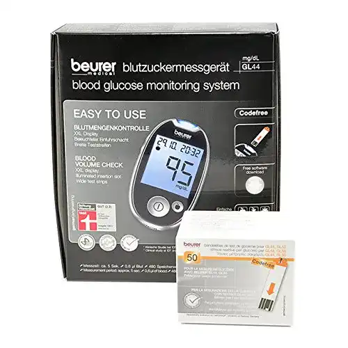Beurer Blutzuckermessgerät GL 44 für die Blutzuckermessung