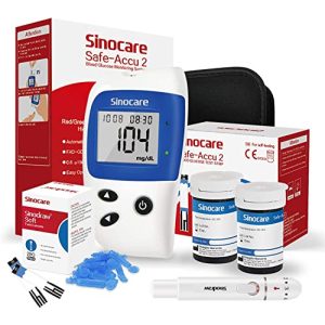 Medidor de glucosa en sangre Sinocare Safe Accu2, medidor de glucosa
