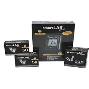 Blutzuckermessgeraet smartlab genie bundel mit 100 teststreifen