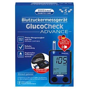 Medidor de glucemia TESTAmed Glucocheck Advance, sencillo