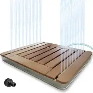 Bodendusche holz4home gartendusche pooldusche eckig