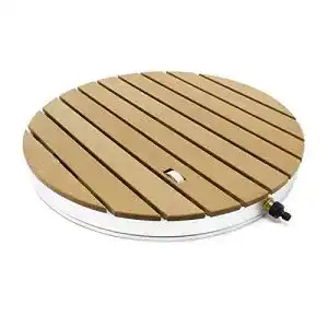 Bodendusche wiltec pool gartendusche in teak optik 18 duesen
