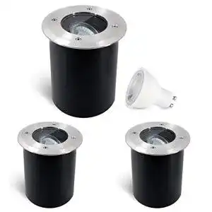 Bodeneinbaustrahler ssc luxon 3 stueck juavi schwenkbar ip67