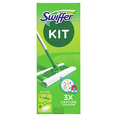Limpiador de suelo Swiffer set básico 1 + 8 paños secos para suelo