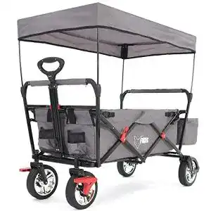 Bollerwagen fuxtec faltbar fx ct500 grau mit dach
