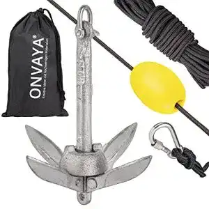 Bootsanker onvaya 07 kg klappanker set inkl ankerleine