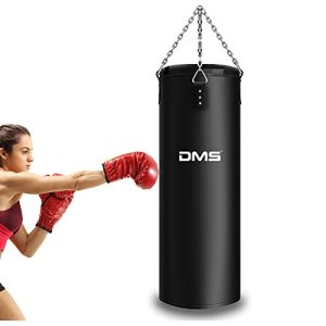 Saco de boxeo DMS ® relleno 25 kg 105 cm con soporte para saco de arena