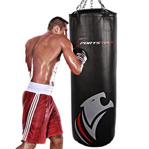 Saco de boxeo Sportstech doble reforzado artes marciales con 40 cm