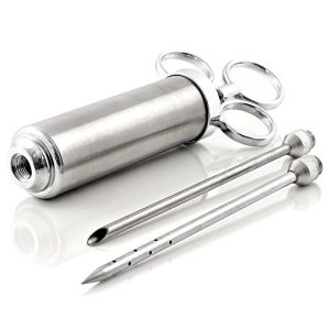 Roasting syringe BBQ-Toro stainless steel, marinating syringe with 2 needles