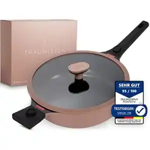 Bratpfanne mit abnehmbarem griff traumleben 28 cm