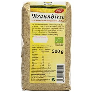 Millet brun Govinda sans gluten, pack de 2 (2 x 500 g)