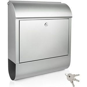 Krollmann mailbox with newspaper compartment and name plate