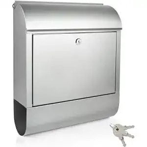 Briefkasten krollmann mit zeitungsfach und namensschild