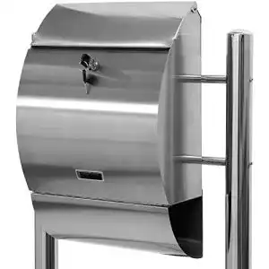 Briefkasten maxstore stilista stand v2a edelstahl zeitungsfach