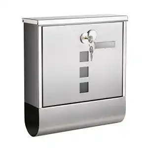 Briefkasten songmics wandmontage mit schloss mit deckel