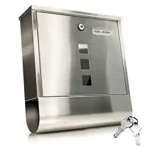 Briefkasten taega 2210 design edelstahl mit zeitungsfach