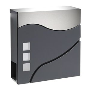 Letterbox Wiltec modern design V28 anthracite