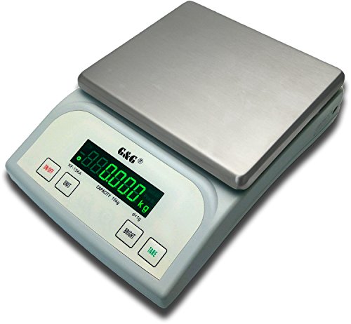 Bilancia per lettere G&G KF15KA|B, bilancia da tavolo con precisione 15kg-1g |0,1g