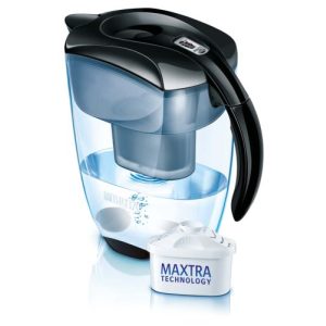 Brita-Wasserfilter Brita Elemaris XL schwarz inklusive 6 Maxtra