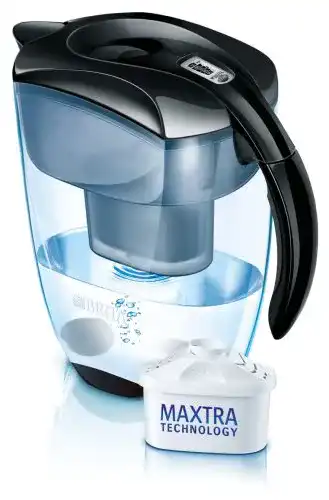 Brita-Wasserfilter Brita Elemaris XL schwarz inklusive 6 Maxtra