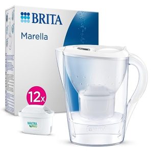Filtro acqua Brita Caraffa filtrante acqua Brita Marella bianca (2,4 l)