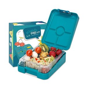 Svačinový box pro děti schmatzfatz Easy s přihrádkami, barevný, dělený