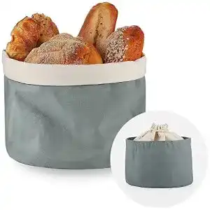 Brotkorb ecooe mit deckel und kordelzug brotbeutel o 25 cm