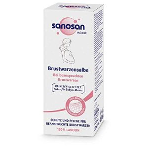 Pommade pour mamelons Sanosan testée cliniquement, 100% pure